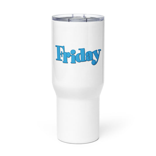 Travel mug with a handle