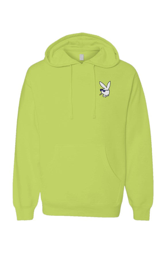 Neon Pullover Hoodies with White Bunny