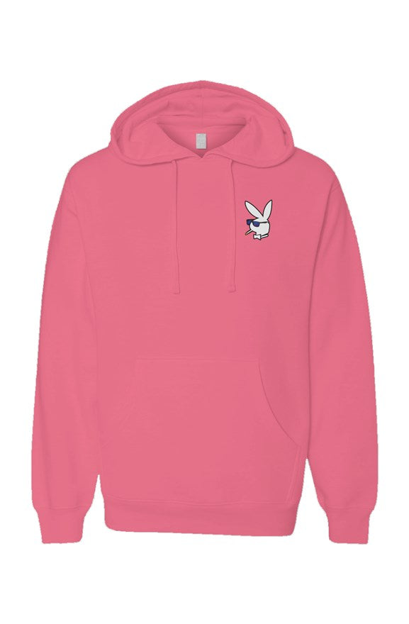 Neon Pullover Hoodies with White Bunny