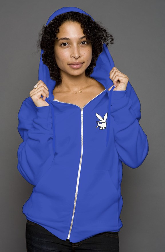 Women's Zip hoodie with White Bunny