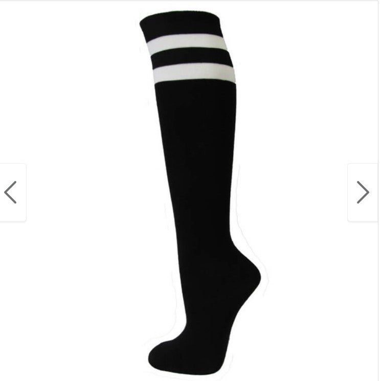 Knee Hi Socks with Strips