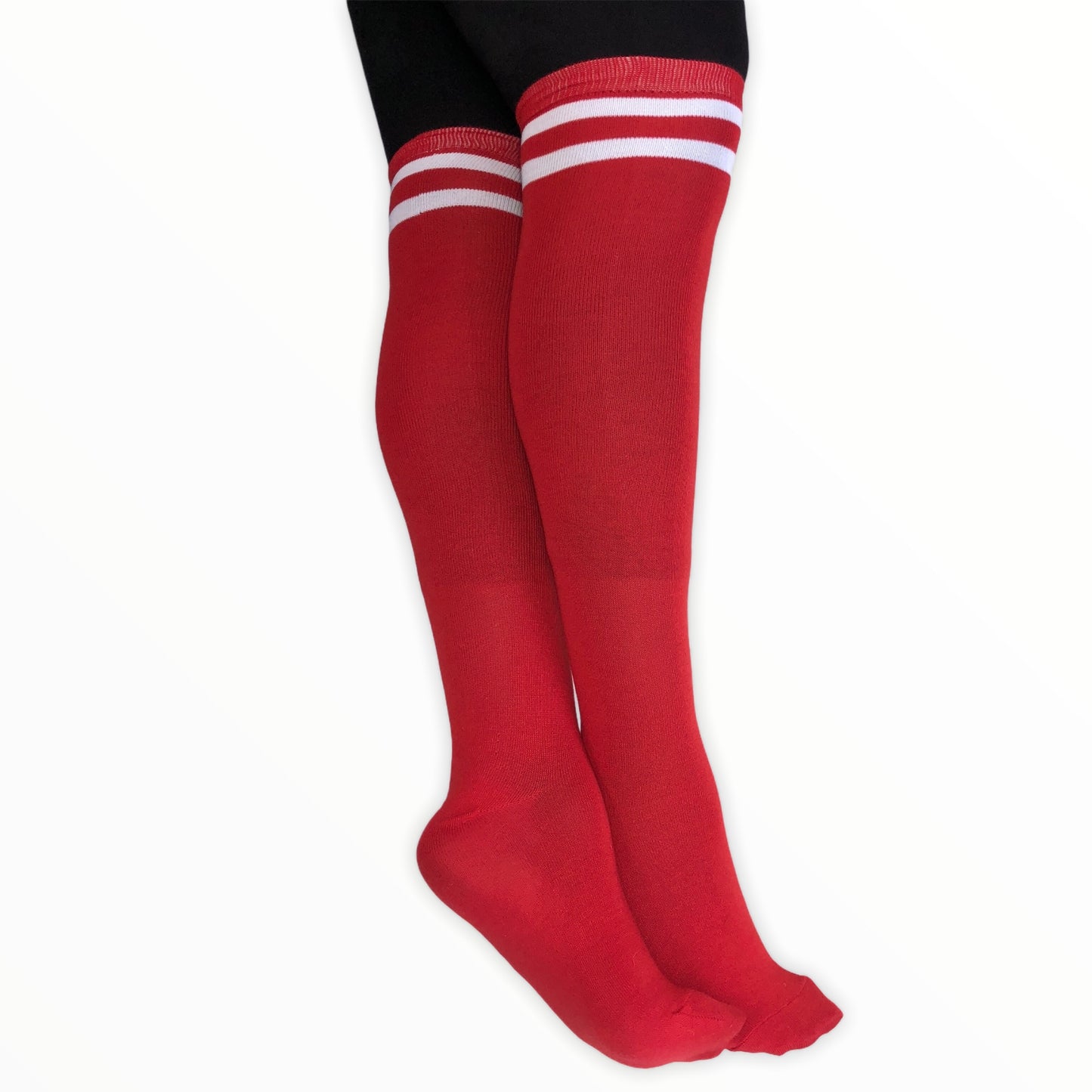 Over The Knee Socks with Stripes