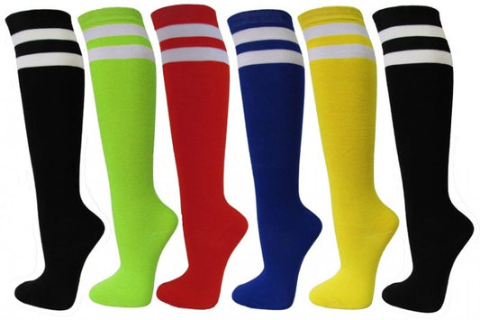 Over The Knee Socks with Stripes