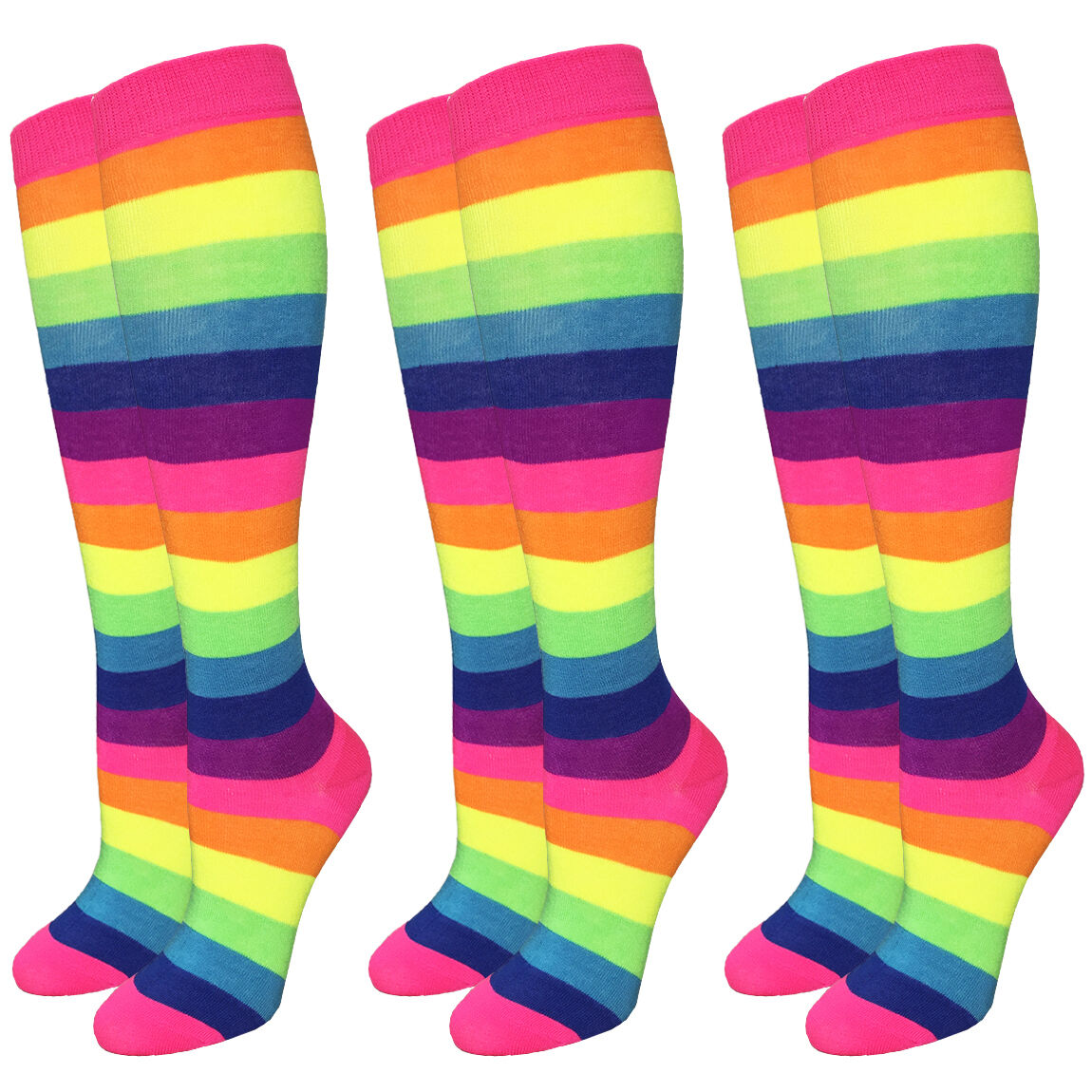 Rainbow Knee High Socks