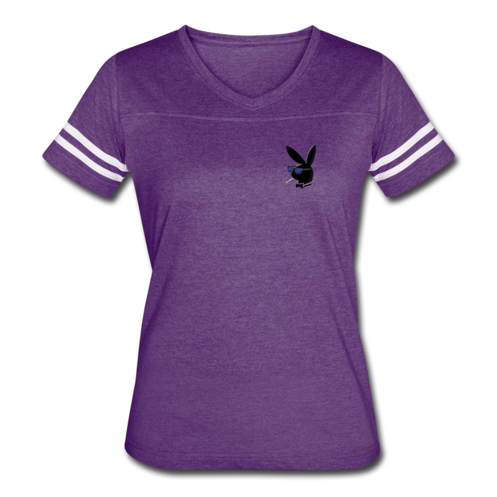 Women’s Vintage Sport T-Shirt - vintage purple/white